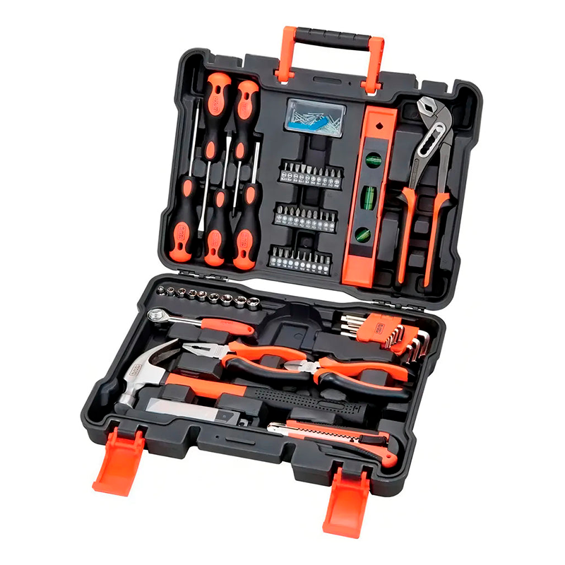 Set de Herramientas Manuales x152 Black Decker Bmt152c-ar Incluye Maletín de Transporte