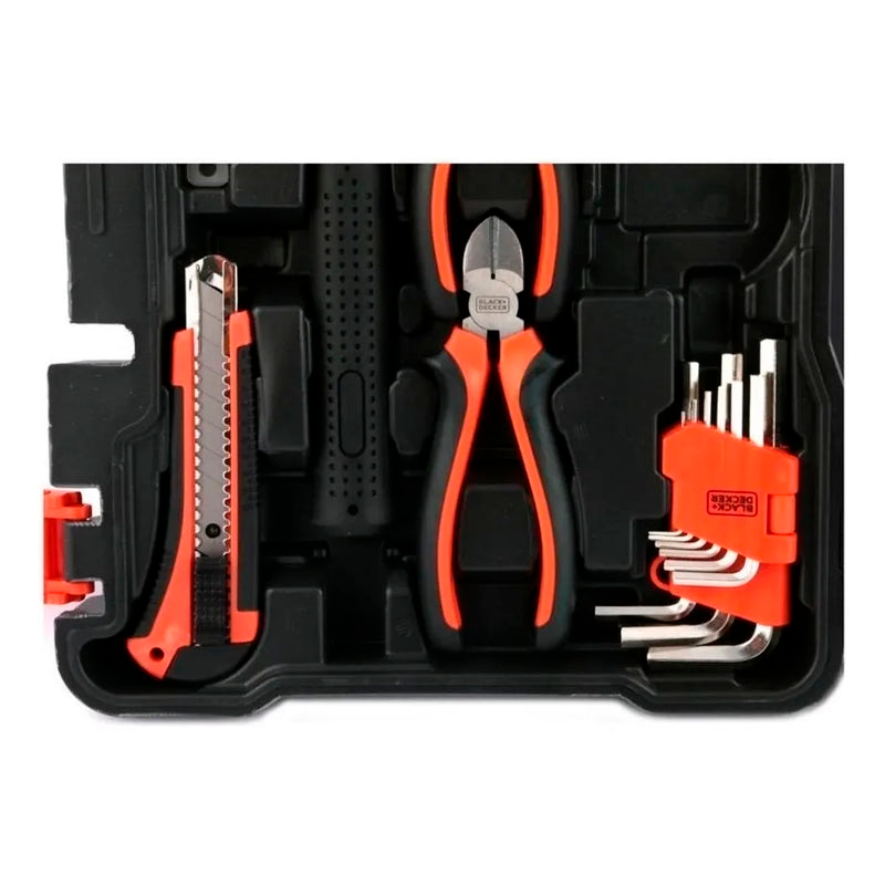 Set de Herramientas Manuales x152 Black Decker Bmt152c-ar Incluye Maletín de Transporte
