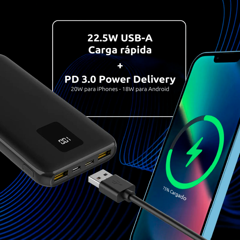 Power Bank Energizer Ultimate 10000mAh – Carga Rápida 22.5W