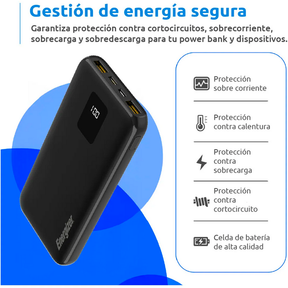 Power Bank Energizer Ultimate 10000mAh – Carga Rápida 22.5W